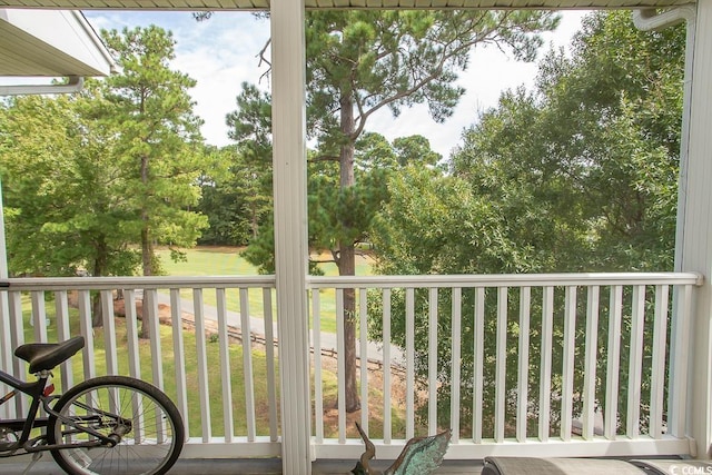 view of balcony