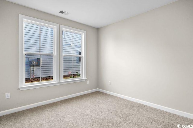 carpeted empty room with a wealth of natural light