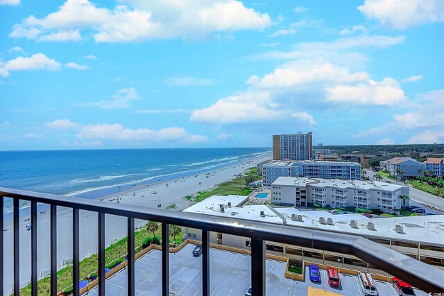 9650 Shore Dr Unit 902, Myrtle Beach, SC 29572 - water view featuring a beach view