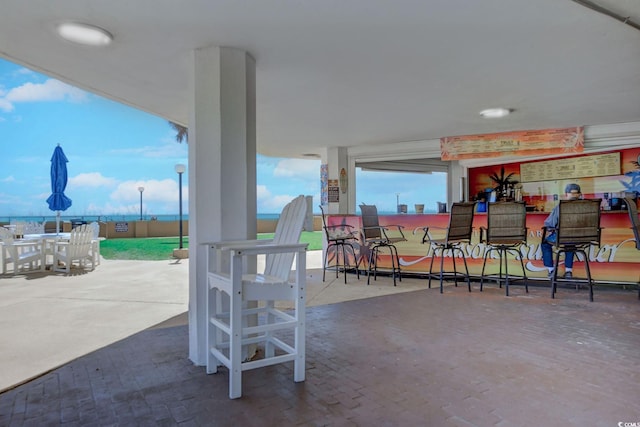 9650 Shore Dr Unit 902, Myrtle Beach, SC 29572 - view of patio / terrace featuring outdoor dining space