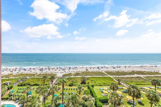 2500 N Ocean Blvd Unit 605, Myrtle Beach, SC 29577 - property view of water featuring a beach view