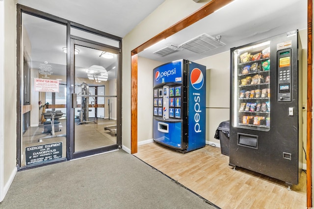 interior space featuring hardwood / wood-style flooring