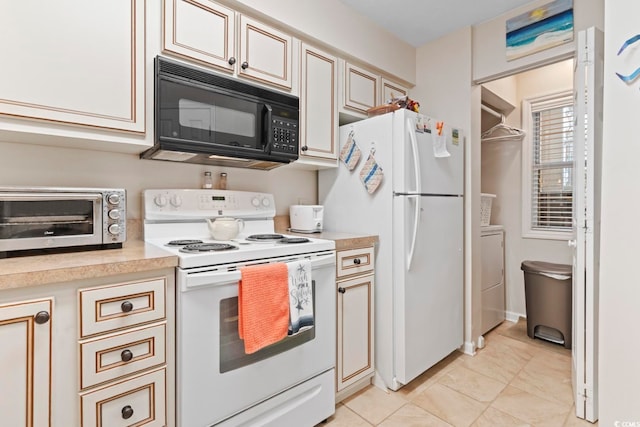 kitchen with white appliances