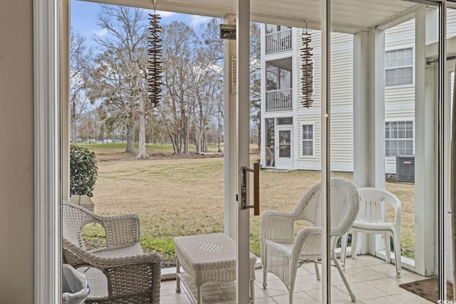 view of sunroom / solarium