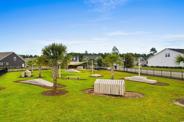 surrounding community featuring a yard