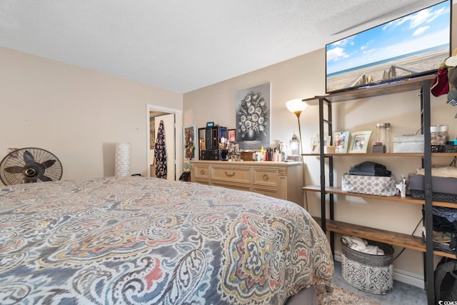 bedroom with carpet floors