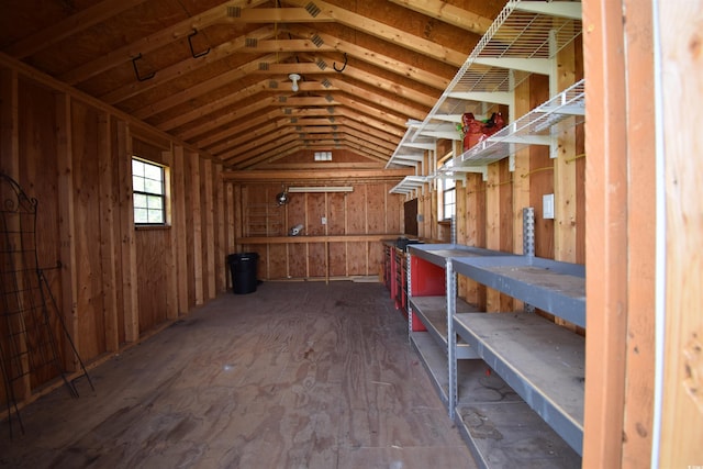 view of storage room