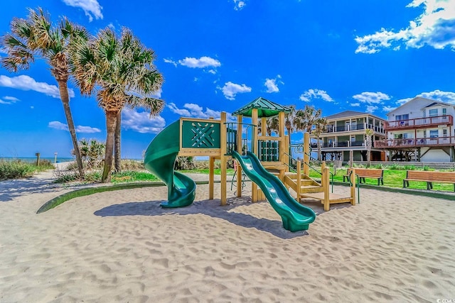 view of jungle gym