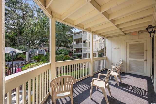 deck featuring central AC unit