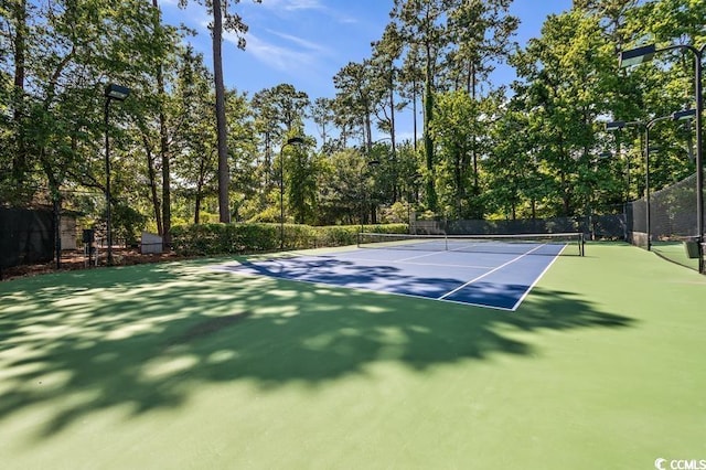 view of tennis court