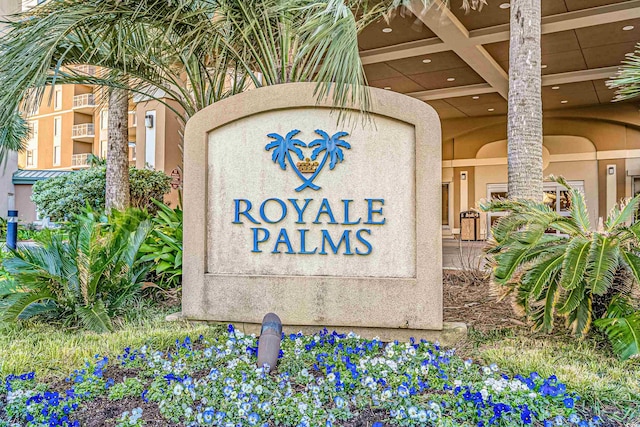 view of community / neighborhood sign