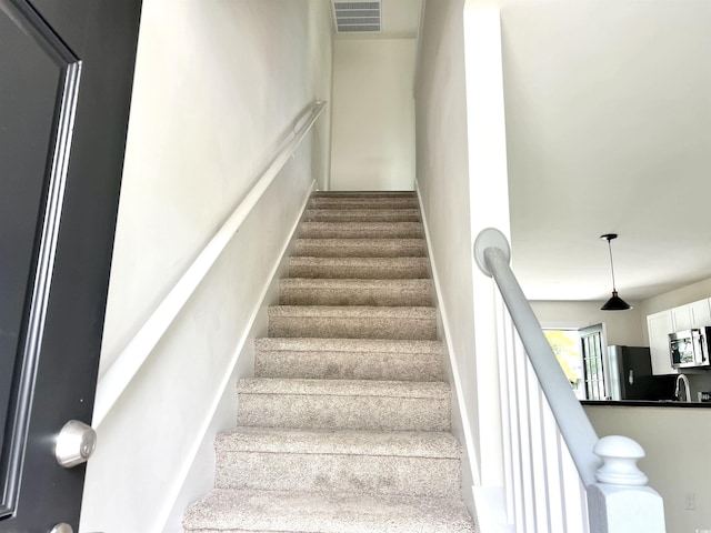 6306 Somerset Dr, Myrtle Beach, SC 29572 - stairs with visible vents