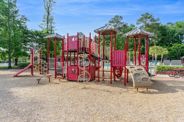 view of play area