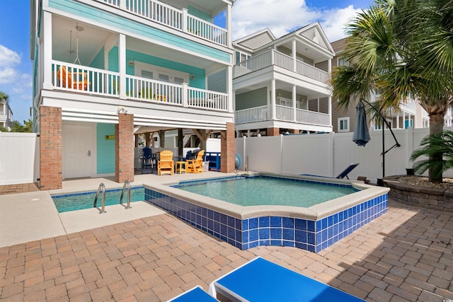 view of pool with a patio