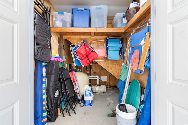 view of storage room