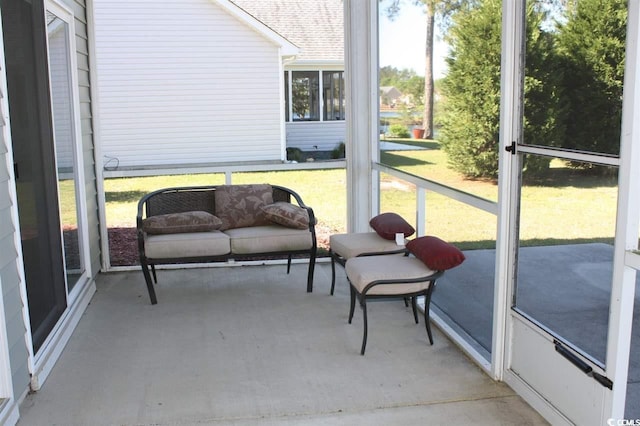 sunroom / solarium featuring a wealth of natural light