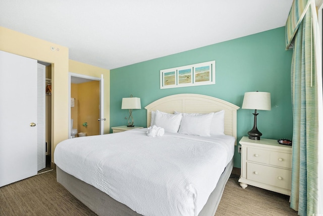 bedroom featuring carpet flooring