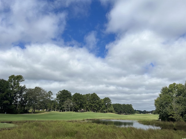 view of community featuring a water view