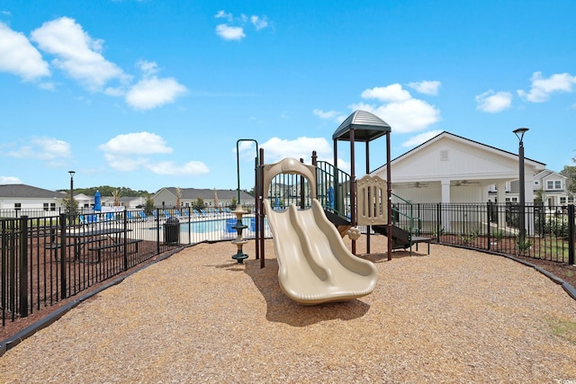 view of jungle gym