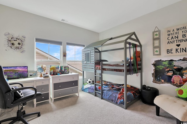 bedroom featuring carpet floors