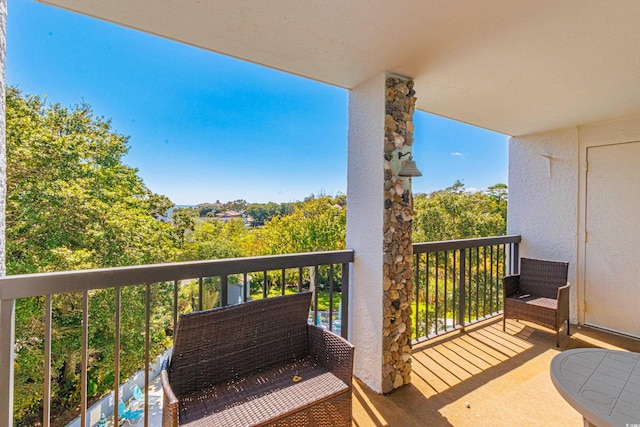 view of balcony