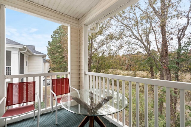 view of balcony