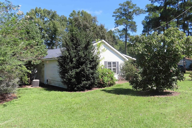 exterior space featuring central AC unit