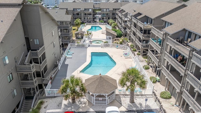 view of pool with a patio