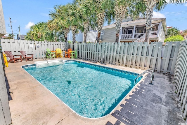 view of pool with a patio