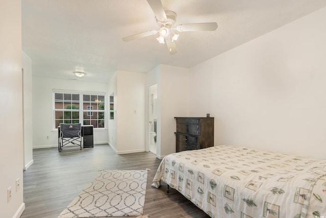 1356 Tranquility Ln, Myrtle Beach, SC 29577 - bedroom featuring dark wood-type flooring and ceiling fan