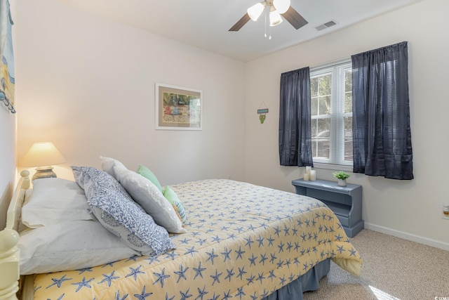 601 Hillside Dr N Unit 3906, North Myrtle Beach, SC 29582 - carpeted bedroom with baseboards and ceiling fan