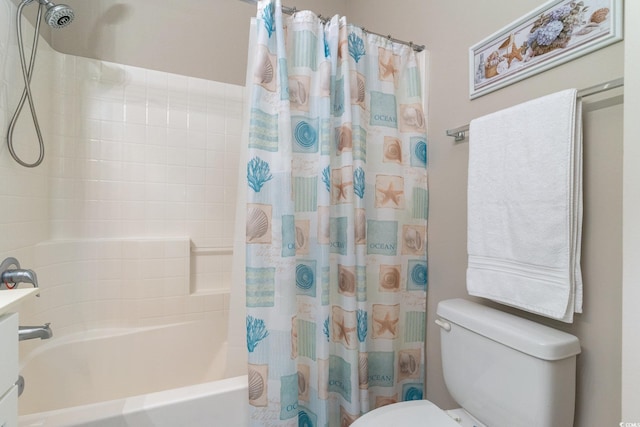 601 Hillside Dr N Unit 3906, North Myrtle Beach, SC 29582 - full bathroom featuring toilet and shower / bath combination with curtain