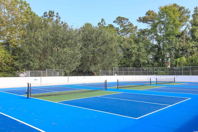 view of tennis court