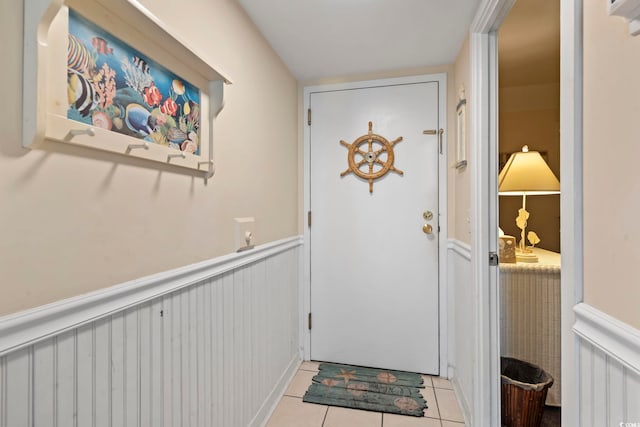 5905 S Kings Hwy Unit 219-B, Myrtle Beach, SC 29575 - entryway with tile patterned floors and wainscoting