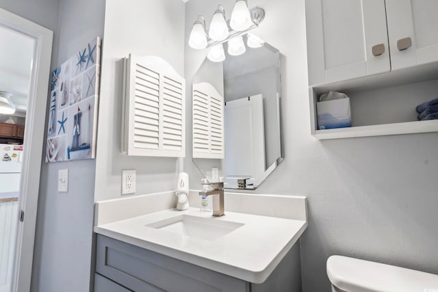5905 S Kings Hwy Unit 219-B, Myrtle Beach, SC 29575 - half bathroom with vanity and toilet
