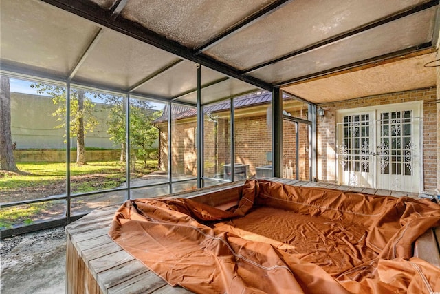 view of sunroom / solarium