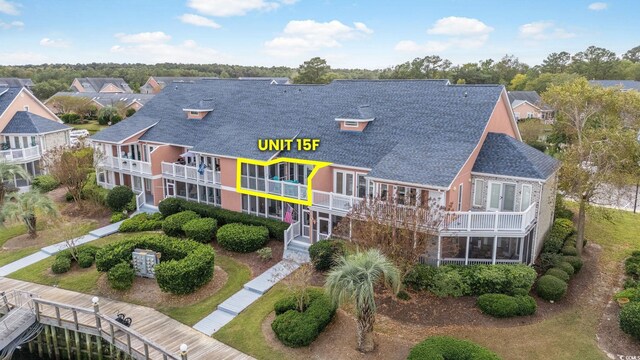 4755 Lightkeepers Way Unit 15-F, Little River, SC 29566 - rear view of property featuring a shingled roof and a residential view