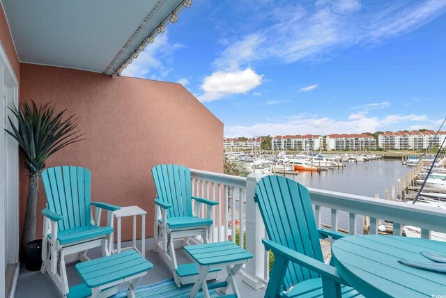 4755 Lightkeepers Way Unit 15-F, Little River, SC 29566 - balcony featuring a water view