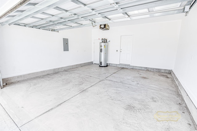629 Slash Pine Ct, Myrtle Beach, SC 29579 - garage with electric water heater, a garage door opener, and electric panel
