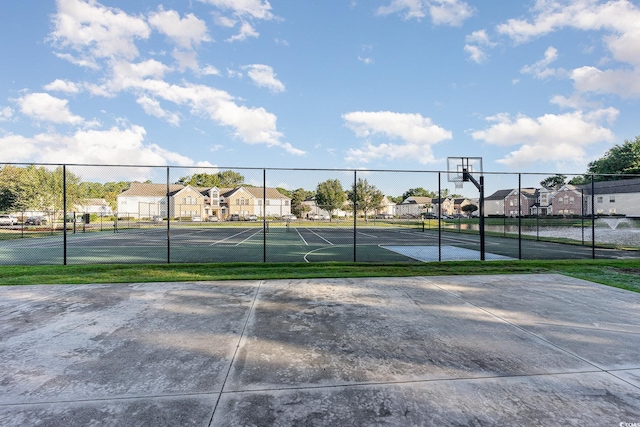 view of sport court with basketball court