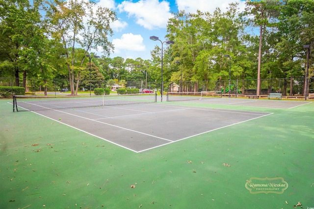 view of sport court