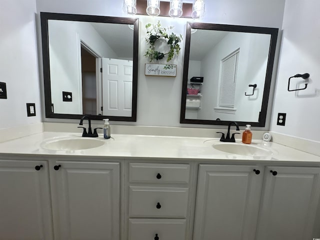 2108 Kirkland Dr, Conway, SC 29526 - bathroom with double vanity and a sink