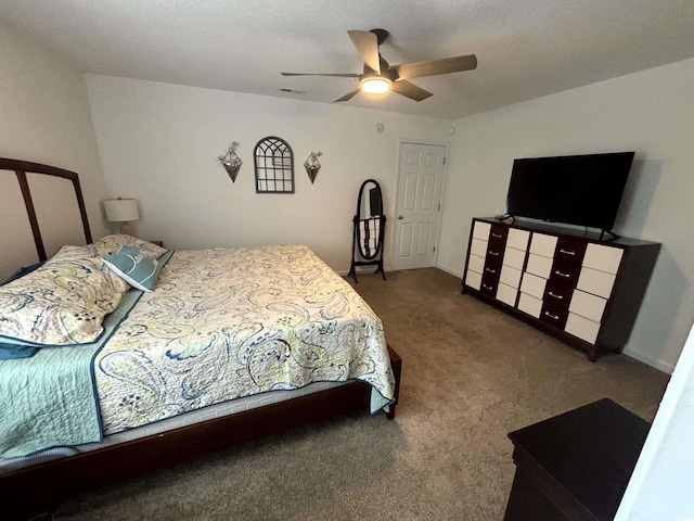 2108 Kirkland Dr, Conway, SC 29526 - carpeted bedroom featuring a ceiling fan