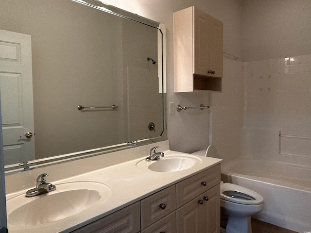 4870 Luster Leaf Cir Unit 401, Myrtle Beach, SC 29577 - bathroom featuring double vanity and toilet