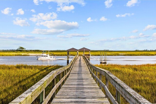 1324 Harbour Watch SW, Calabash, NC 28467 - dock area featuring a water view