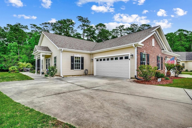 view of front of home featuring a garage