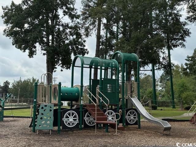 view of jungle gym