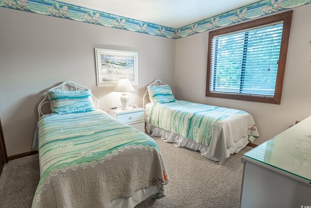 bedroom featuring carpet flooring