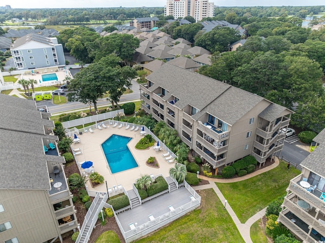 birds eye view of property