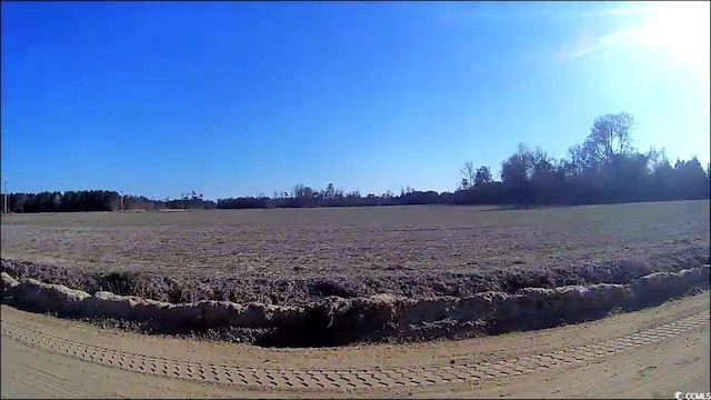 view of yard featuring a rural view